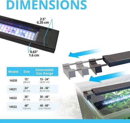 Plant 3.0 LED Planted Aquarium Lighting, 59 Watts, 48-60 Inches