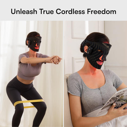 INIA Red Light Therapy Mask - Rechargeable LED Face Therapy
