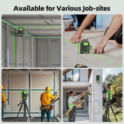 HUEPAR Laser Level 360 - Rechargeable Green 3x360° Tool