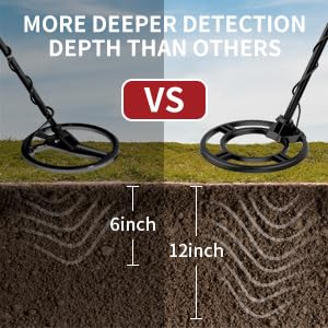 ULHUND Upgraded Metal Detectors for Adults-Professional Higher Accuracy and Sensitivity 9 Gold Detector