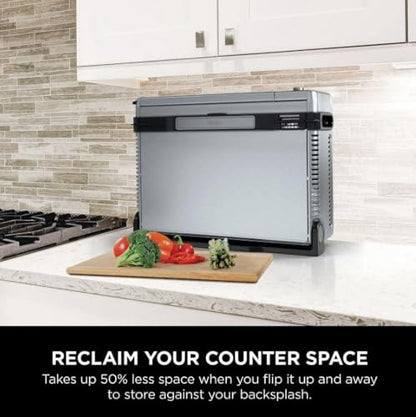 Ninja Foodi 9 in 1 Digital Air Fry Oven, Convection Oven, Toaster, Air Fryer with Flip Away Storage, Air Roast, Bake, Broil, Dehydrate, Reheat, Stainless Steel (102A) : Home & Kitchen