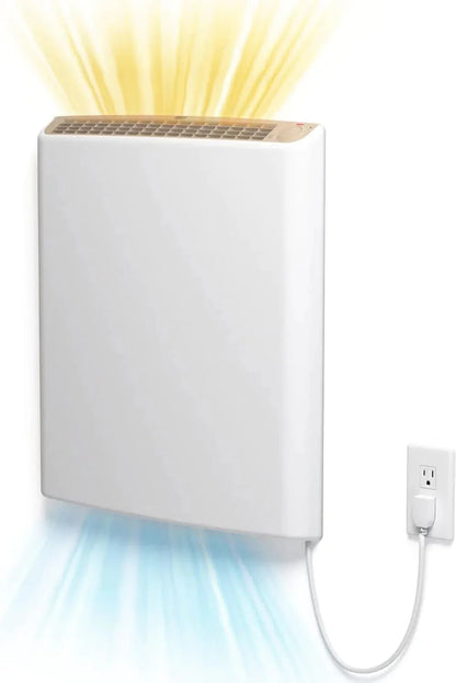 Envi Plug-in Electric Panel Wall Heaters for Indoor Use, Energy Efficient 24/7 Heating w/Safety Sensor Protection
