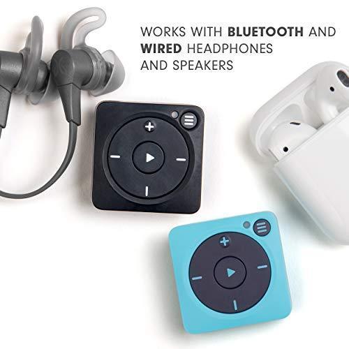 Mighty Vibe Spotify and Amazon Music Player – Bluetooth & Wired Headphones – 1,000 Song Storage – No Phone Needed – Blue