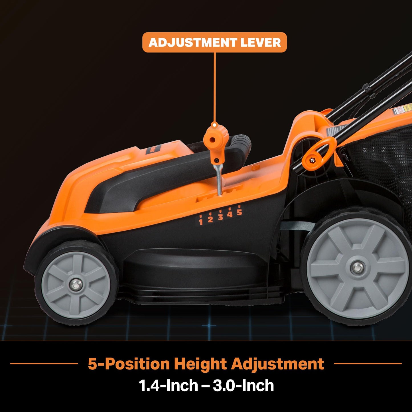 LAWNMASTER MEB1114K Electric Lawn Mower 15-Inch 11AMP
