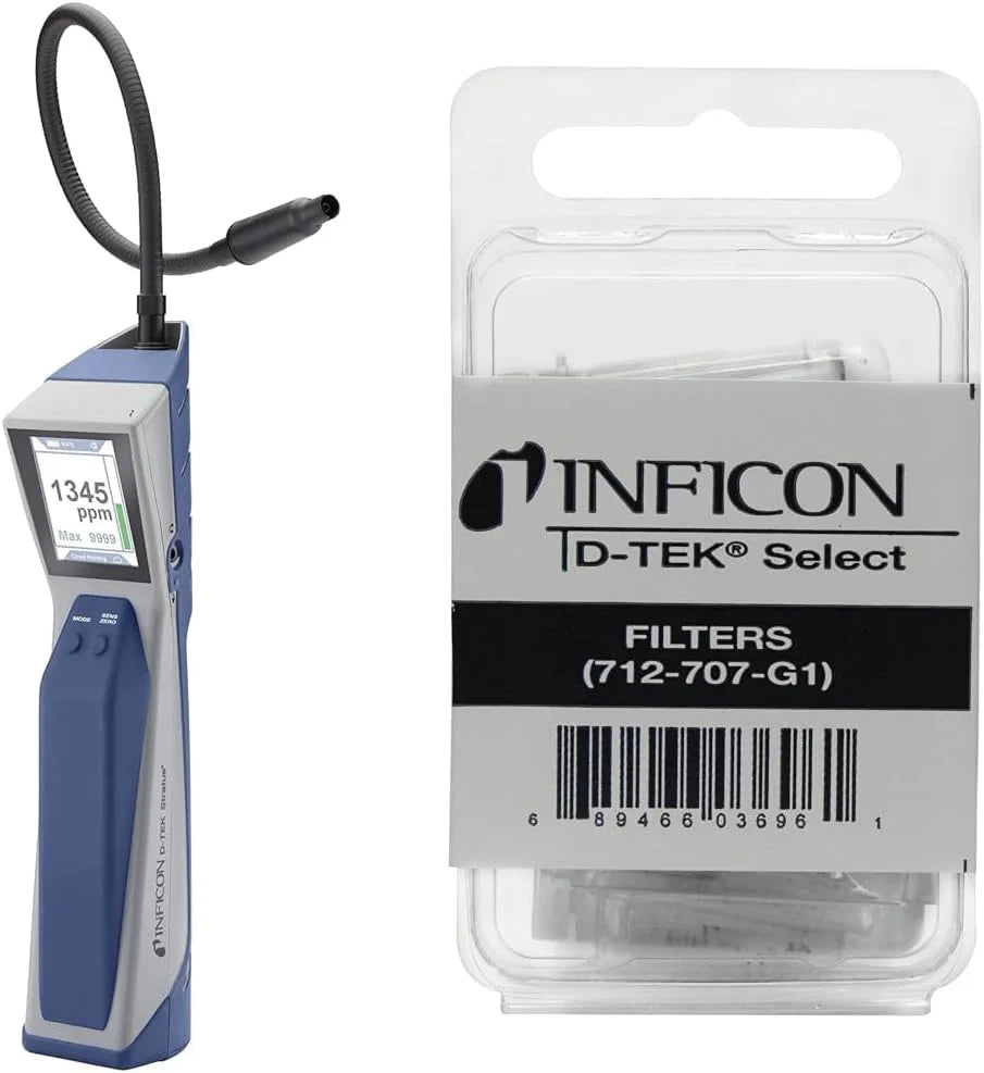 Refrigerant Leak Detector and Portable Monitor, Model: 724-202-G1,Off-White