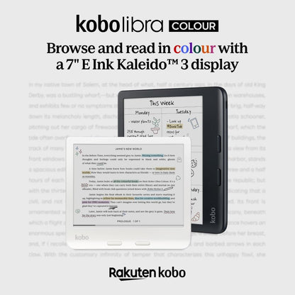 KOBO Libra Colour eReader | 7" Glare-Free Display
