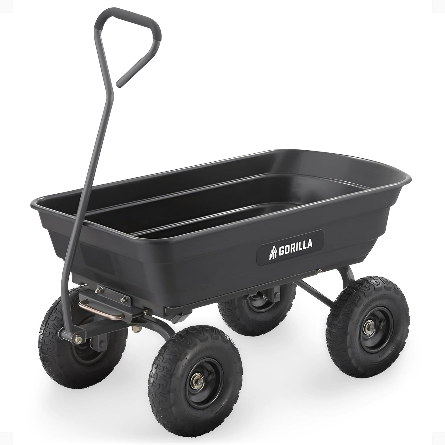 GORILLA CARTS Poly Garden Dump Cart - 600 lb Capacity Utility Wagon