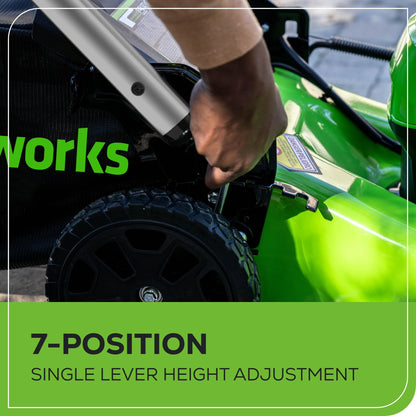 GREENWORKS 80V Self-Propelled Cordless Lawn Mower with Battery