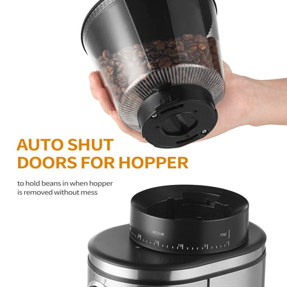 OLLYGRIN Burr Coffee Grinder - Electric Grinding with 30 Settings