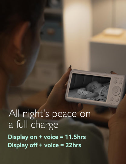 MOMCOZY Video Baby Monitor 1080P HD with Night Vision