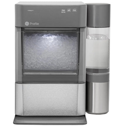 Countertop Nugget Ice Maker with Side Tank | Ice Machine with WiFi Connectivity | Smart Home Kitchen Essentials | Stainless Steel