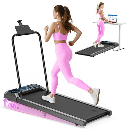 HCOIW Walking Treadmill Pad with Incline - 2 in 1 Portable