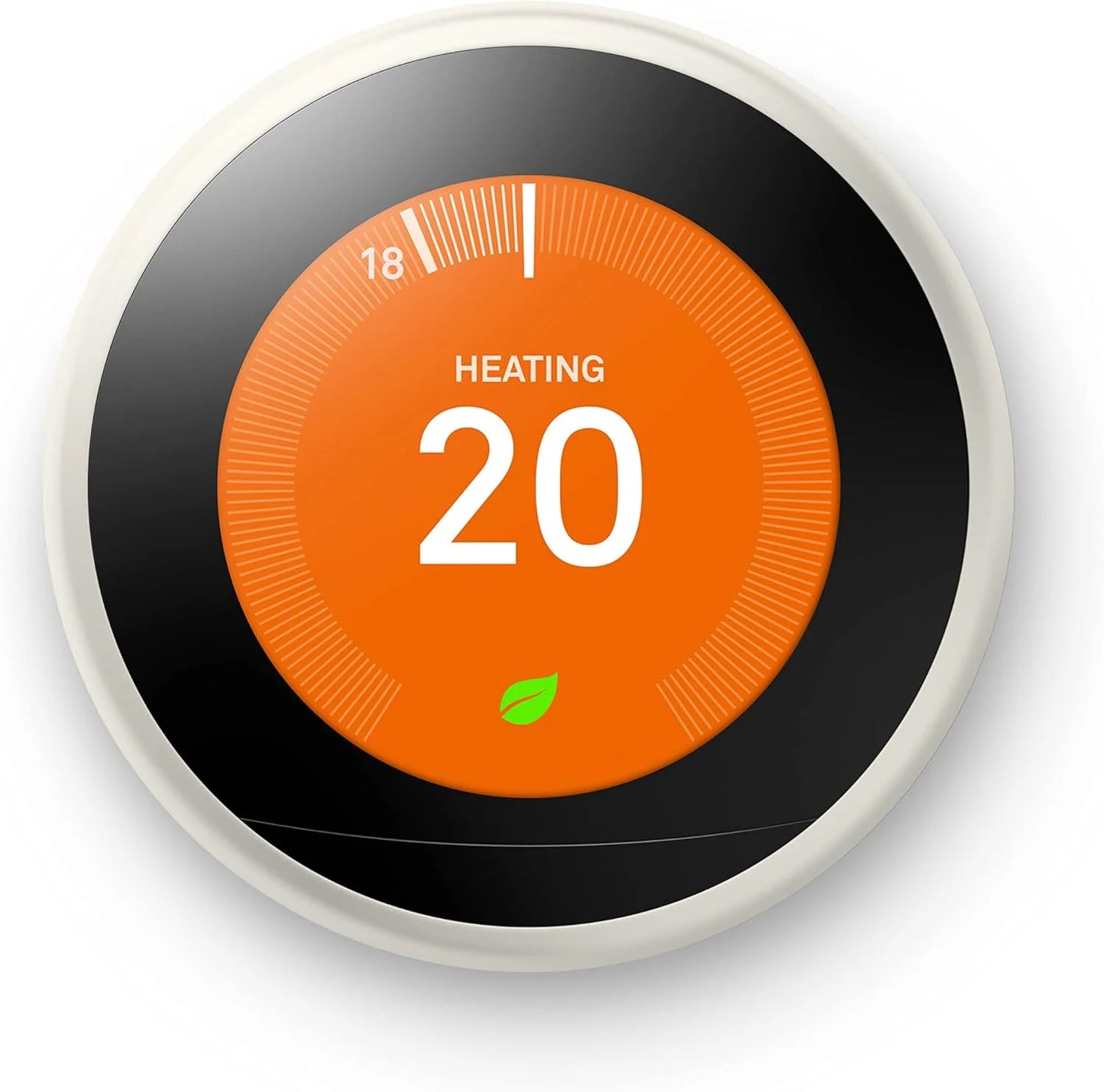 Nest 3rd Gen Learning Thermostat, Programmable Smart, Alexa Compatible, White, Wi-Fi, Energy Saving, Home Use