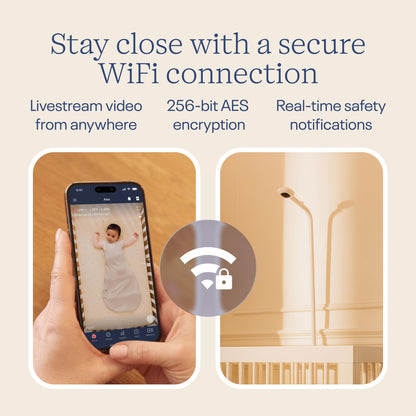 NANIT Pro Smart Baby Monitor - 1080p Wi-Fi Camera, 2-Way Audio