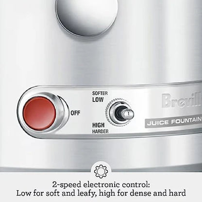 Breville 800JEXL Juice Fountain Elite, Brushed Stainless Steel: Electric Centrifugal Juicers: Home & Kitchen