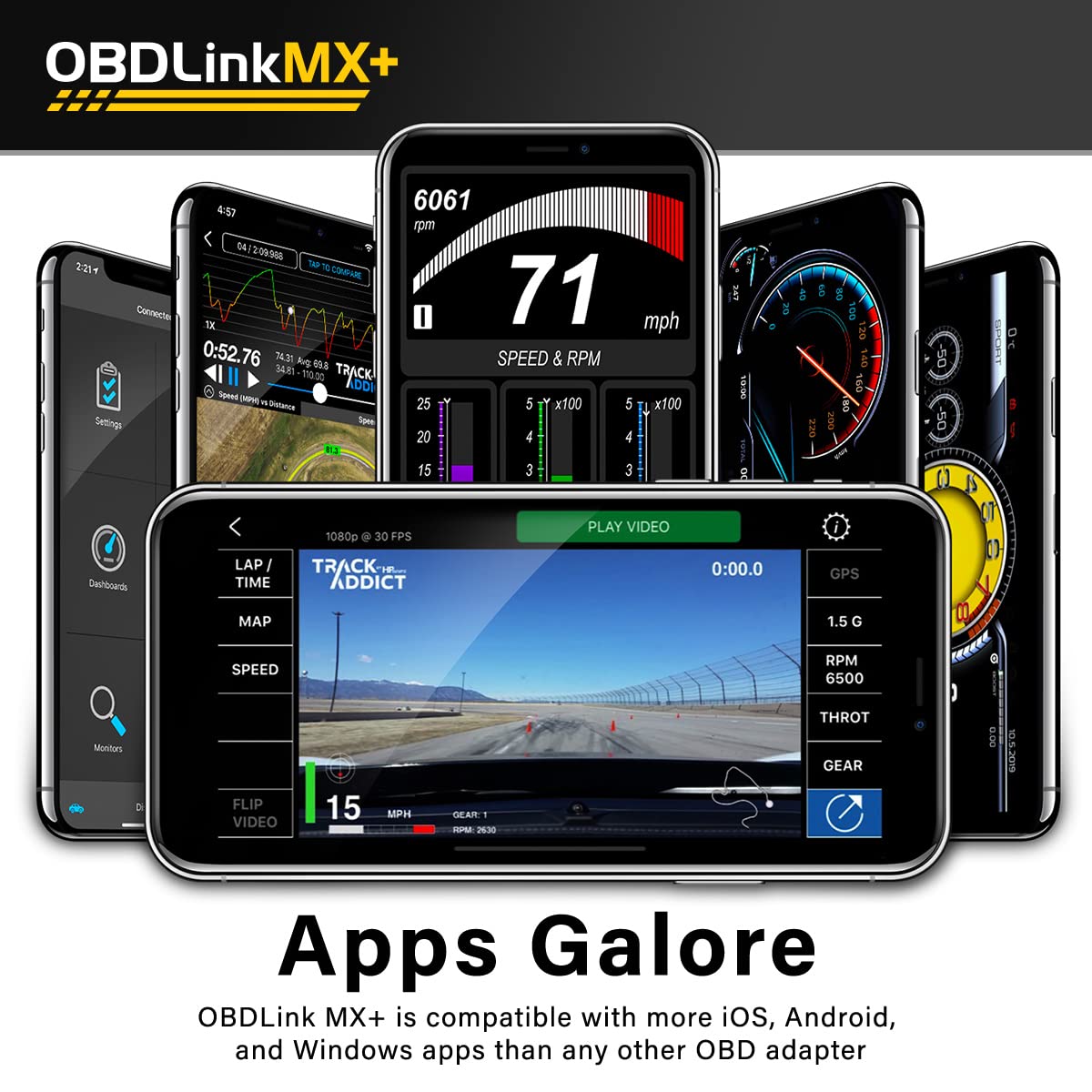 OBDLINK MX+ OBD2 Bluetooth Scanner for iPhone & Android