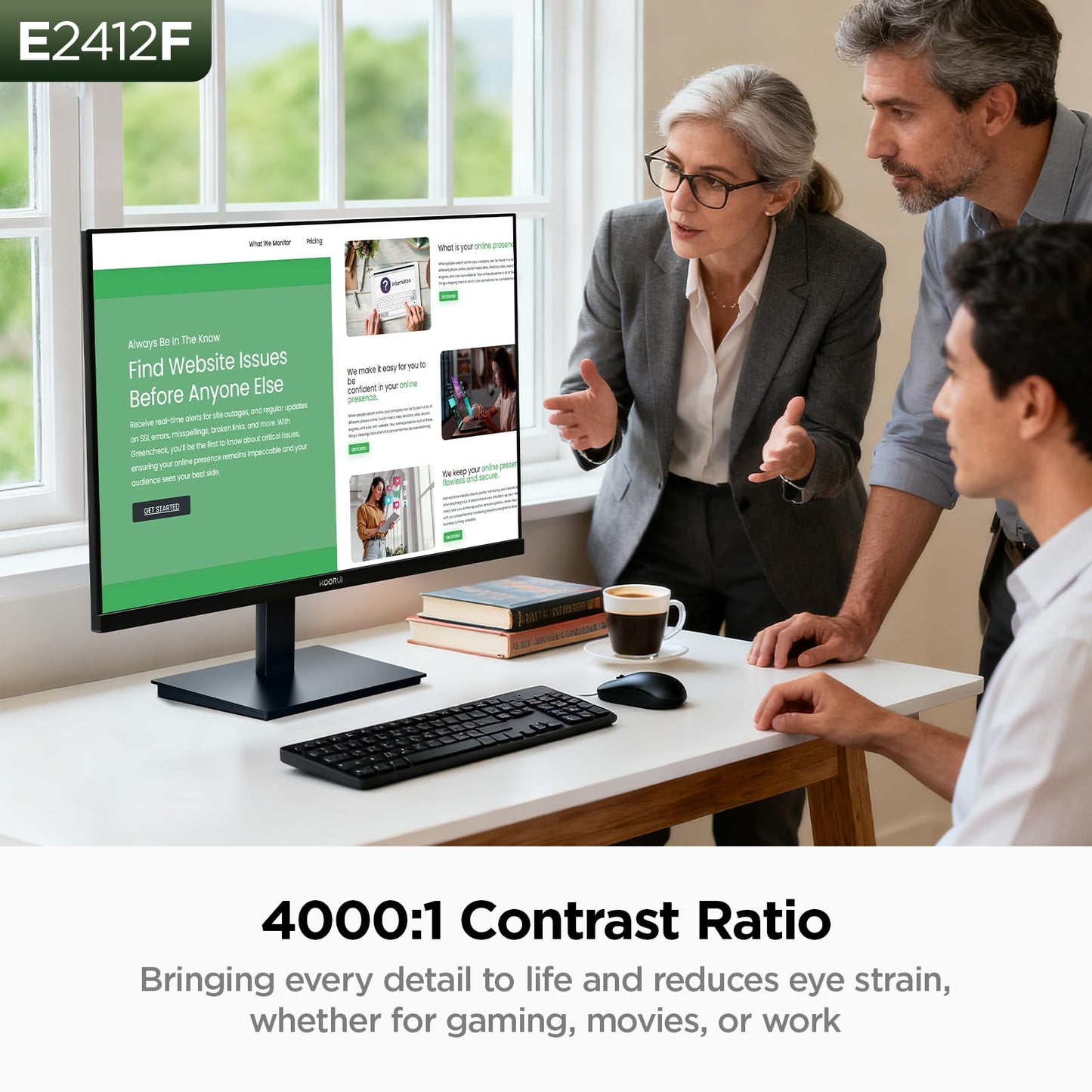 KOORUI E2412F 24" Full HD Computer Monitor 100Hz VA