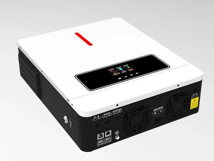 Xijia 3600W Hybrid Pure Sine Wave Power Inverter with 120A MPPT Solar Charger .dc 24V to ac 110v 60HZ Solar Converter for Home,Car Cabin (DC24V(Range20V-30V) 3600VA)