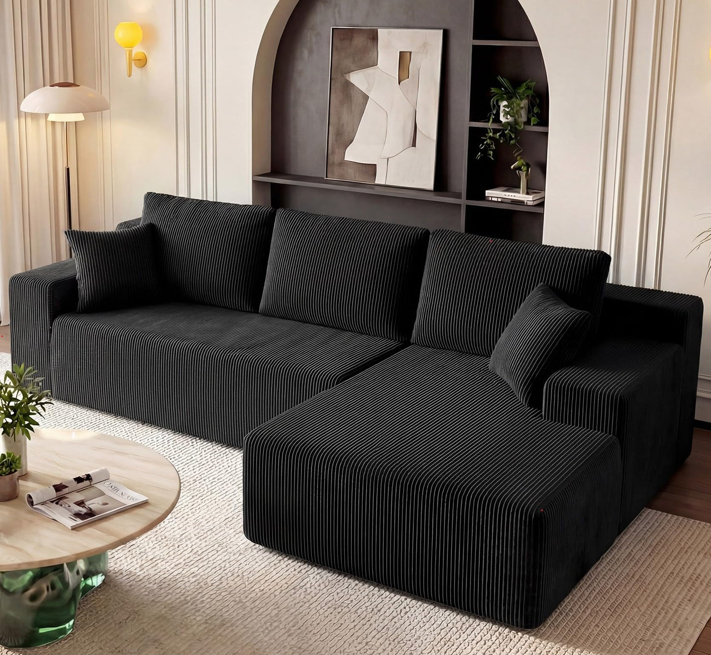 GRUSIGN Cloud Sectional Couch - Modular L-Shaped Sofa