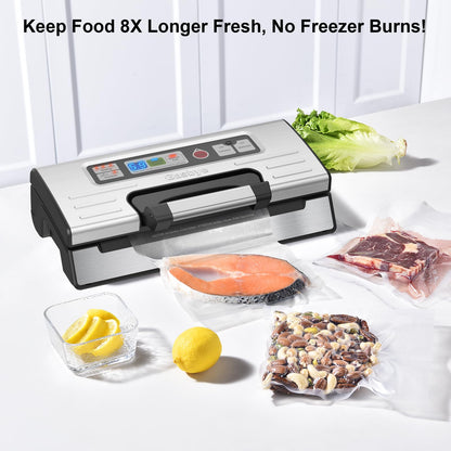 GASBYE 95kPa Vacuum Sealer Machine with Double Heat Seal