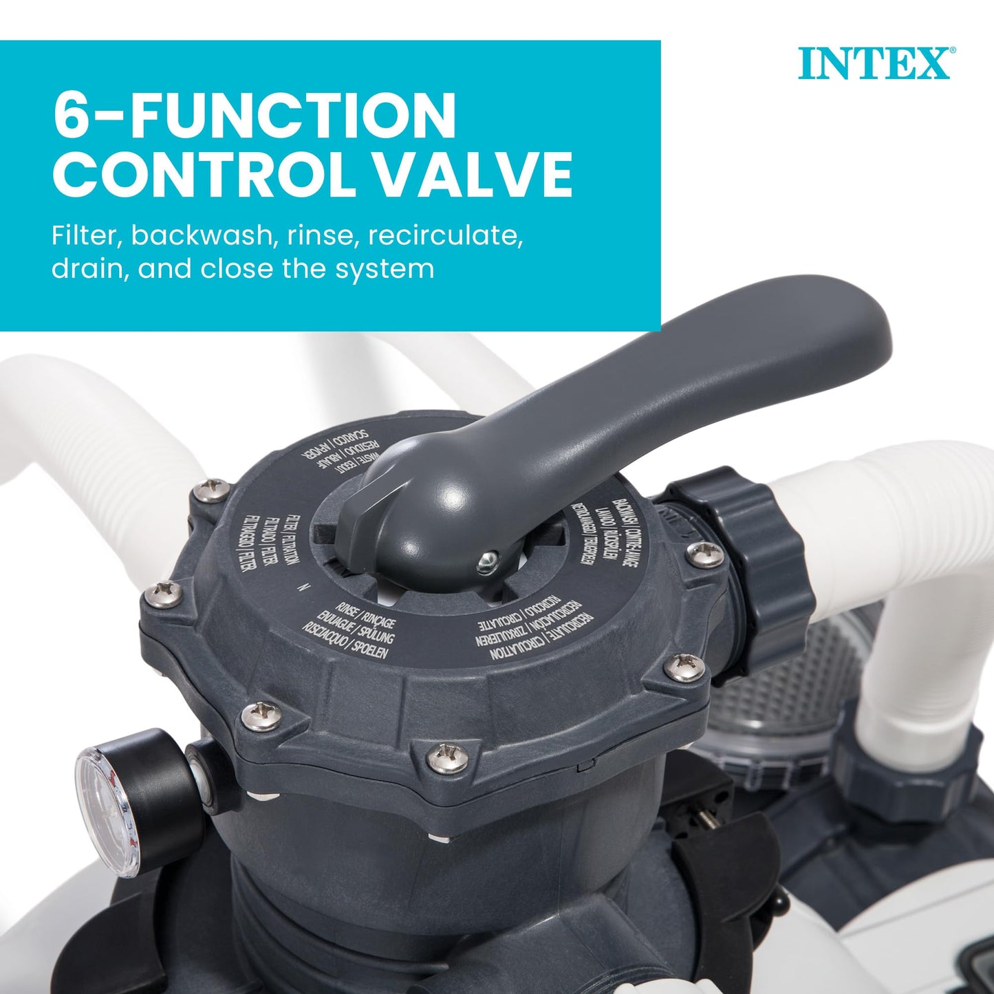 INTEX Krystal Clear Sand Filter Pump 2800 GPH for Pools