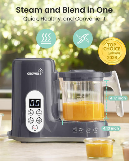 GROWNSY Baby Food Maker - One Step Steamer & Blender