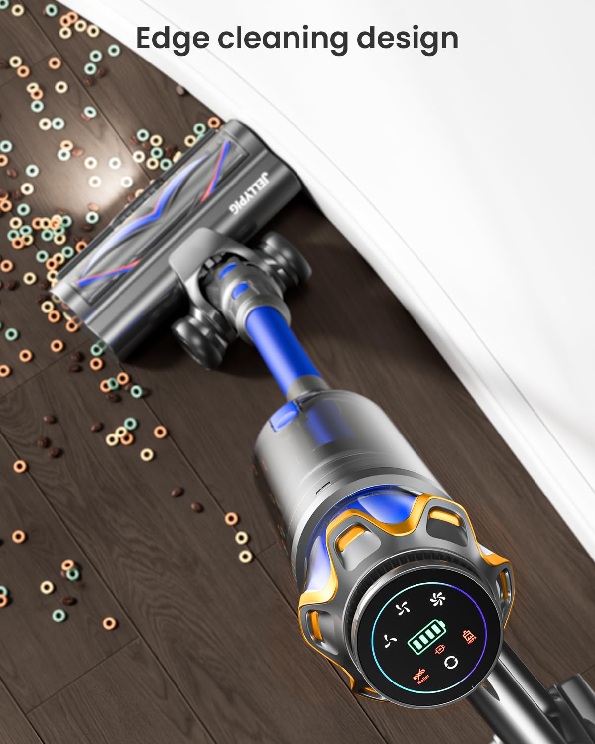 JELLYPIG Cordless Vacuum Cleaner 650W 55KPA 70Mins Stick