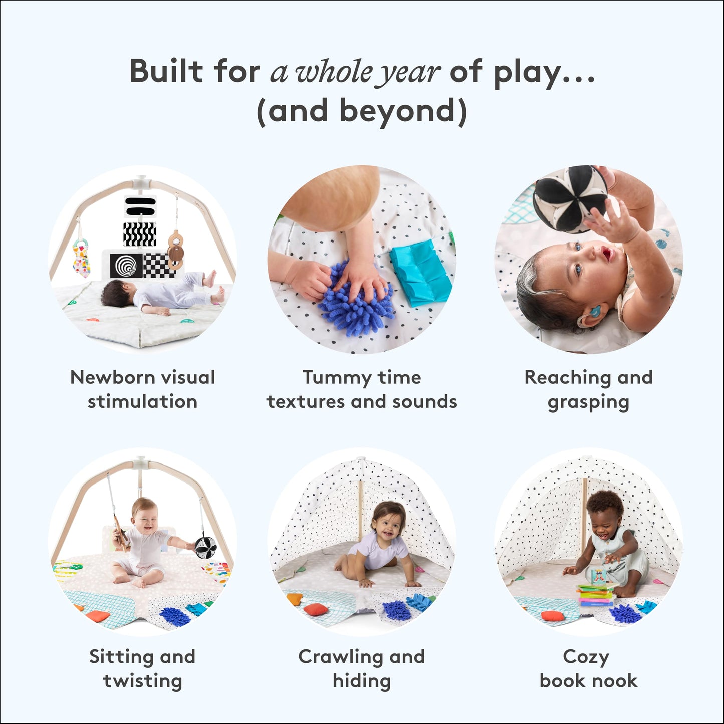 LOVEVERY The Play Gym - Award-Winning Developmental Activity Mat