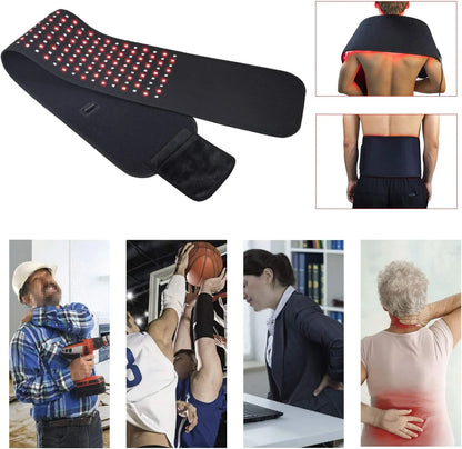 Red Light Therapy for Neck and Shoulder Pain Relief 850nm Near Infrared Therapy Set Wearable Wrap Devices for Upper Back Neck Shoulders Body Muscle Relax Home Use Treatment Pad FDA Cleared