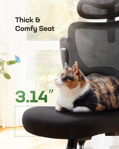MARSAIL Ergonomic Office Chair with Adjustable Lumbar Support