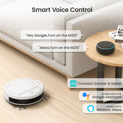 LEFANT Robot Vacuum Cleaner with Strong Suction & Wi-Fi Control