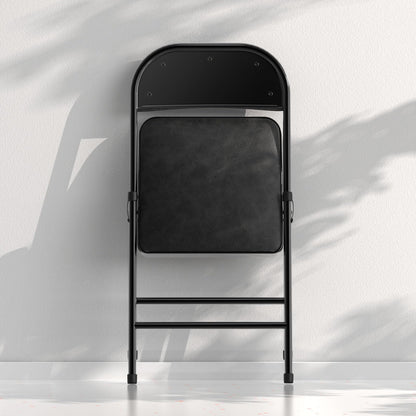 NAZHURA 4 Pack Folding Chairs with Padded Cushion