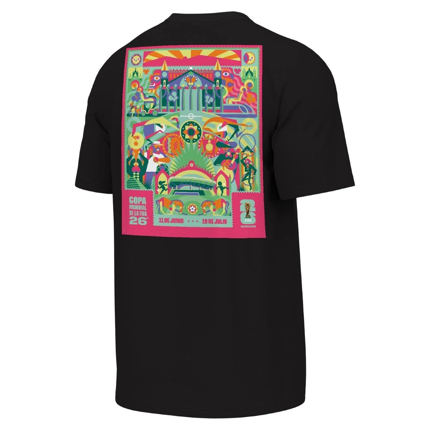 FIFA World Cup 2026™ Guadalajara Poster Black T-Shirt - Unisex