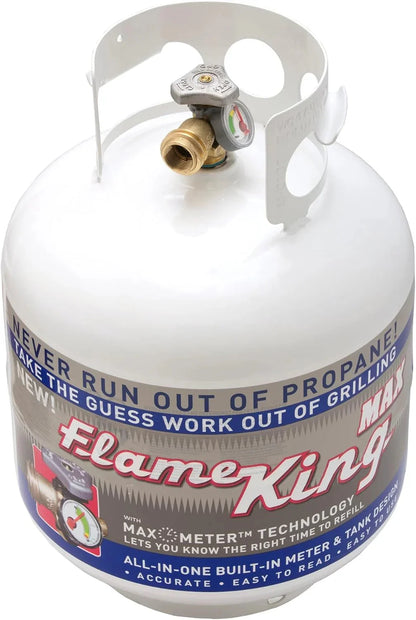 Pound Steel Propane Tank Cylinder with OPD Valve and Built-in Gauge, 20 lb Vertical-Flame King