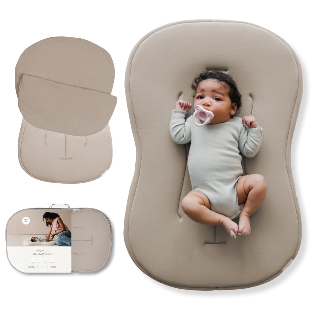 SNUGGLE ME Baby Lounger Curve - Organic Cotton Infant Nest
