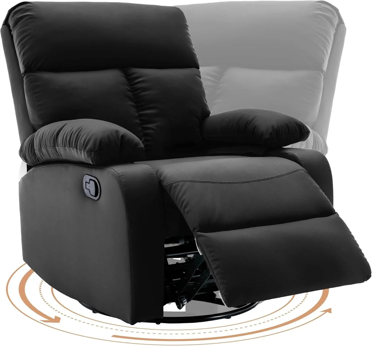 Small Swivel Rocker Recliner Chair for Compact Spaces