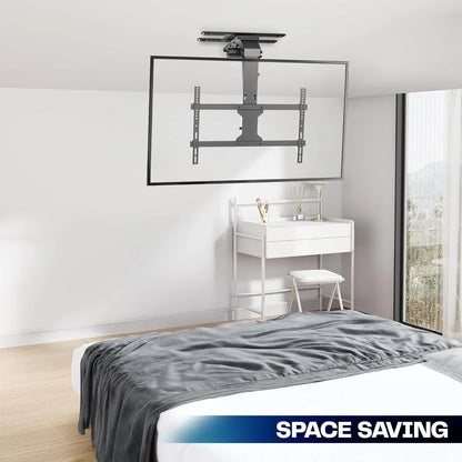 VIVO Electric Ceiling TV Mount, 37–70", Motorized, App Control, Black