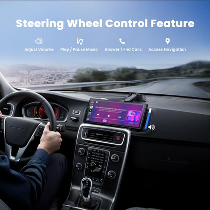 KRUNIA 9.26" Wireless CarPlay Screen with Bluetooth & GPS