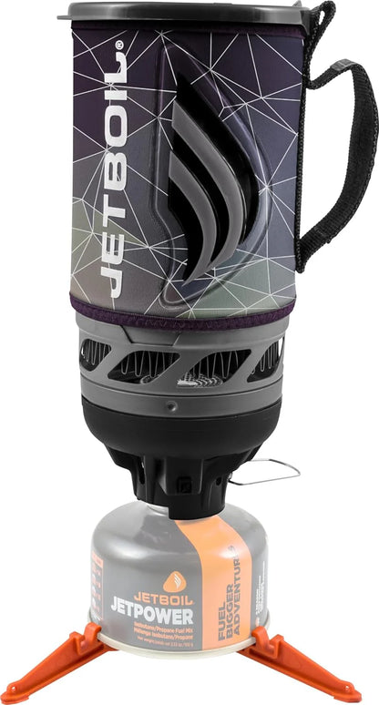Flash Camping and Backpacking Stove System, Portable Propane/Isobutane Burner with Cooking Cup for Outdoor Trips and Hiking