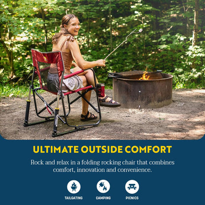 GCI OUTDOOR Freestyle Rocker Outdoor Rocking Chair with Cup Holder