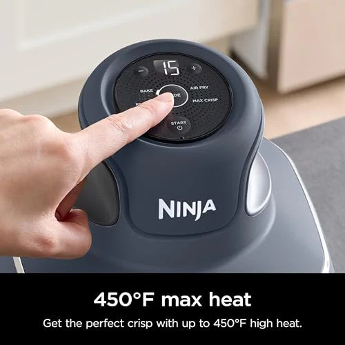 Ninja Crispi 4 in 1 Portable Glass Air Fryer Cooking System, 4QT & 6 Cup Glass Containers with Storage Lids, Easy Meals, Microwave, Freezer & Dishwasher Safe, Air Fry, Bake & More, Cyberspace, FN101GY : Home & Kitchen