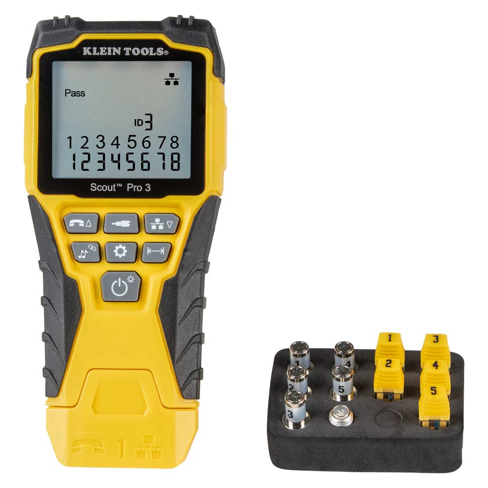 KLEIN TOOLS VDV501-851 Cable Tester Kit for Ethernet and Coax
