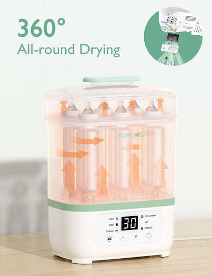 MOMCOZY Electric Steam Baby Bottle Sterilizer & Dryer