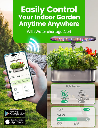 LETPOT LPH-SE Smart Herb Garden Kit with 12 Pods