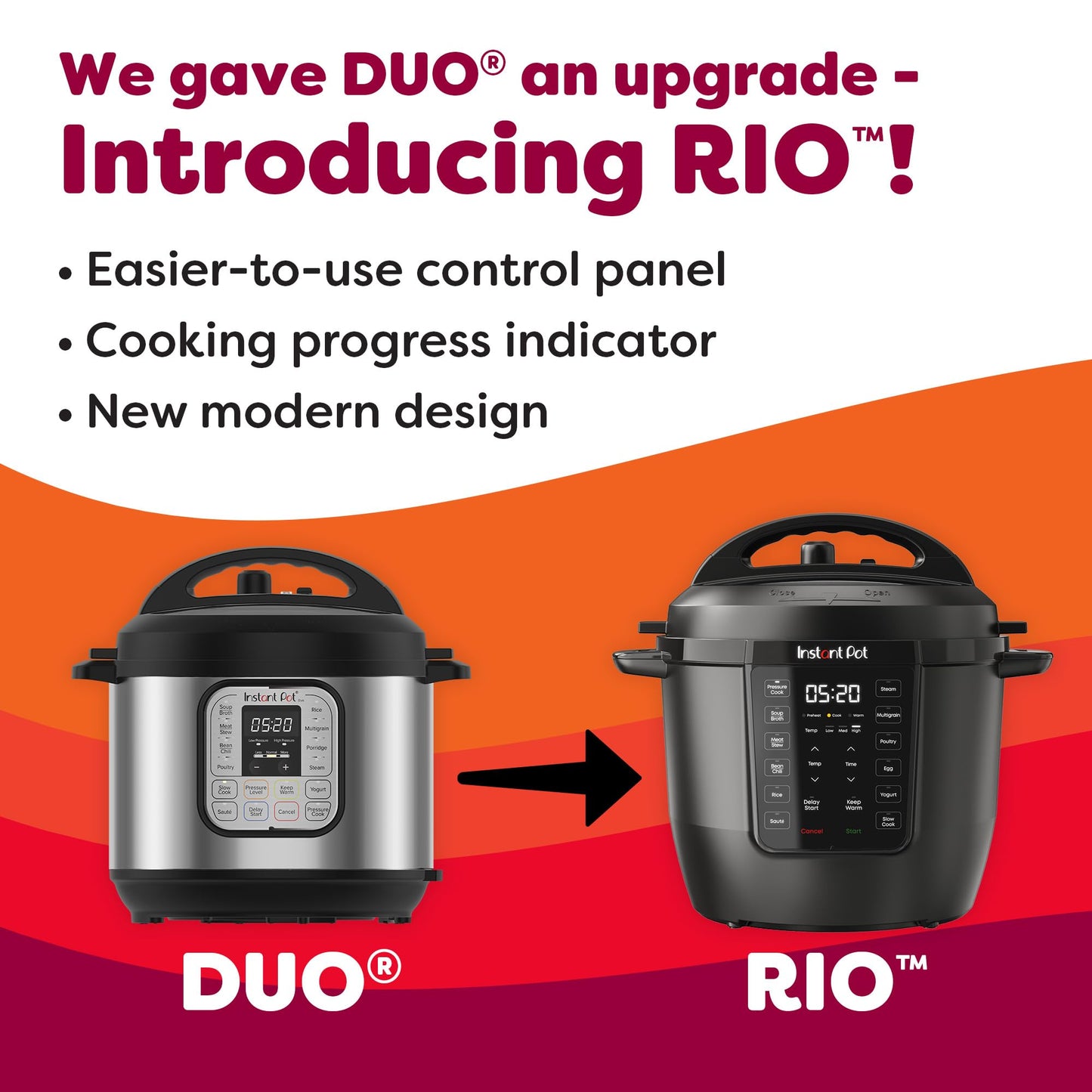 INSTANT POT 6QT RIO 7-in-1 Multi-Cooker and Pressure Cooker