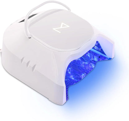 Professional Hybrid 86W Wireless Rechargeable UV LED Nail Curing Lamp Cordless Nail Dryer for Gel Nails, Manicure, Pedicure (Black)