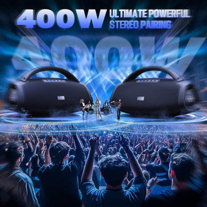 W-KING X20 Bluetooth Party Speaker, 330W, IPX7, 7.5" Subwoofer