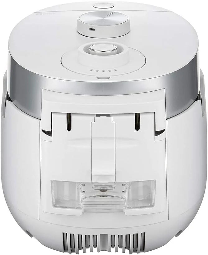 Small Stainless Steel Rice Cooker 6 Cups (Cooked), 12 Cups (Cooked) Induction Heating Dual Pressure, 16+ Menu Options (White)
