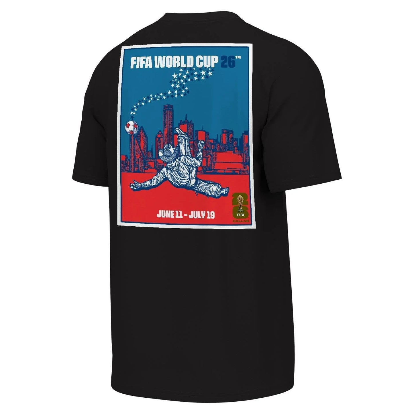 FIFA World Cup 2026™ Dallas Poster Black T-Shirt - Unisex