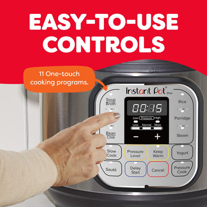 INSTANT POT Duo 7-in-1 Mini Electric Pressure Cooker, 3 Quart